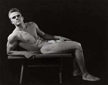 (DAVID OF CLEVELAND) (active 1950-60s) A selection of 14 dramatically lit studio portraits of bodybuilders.